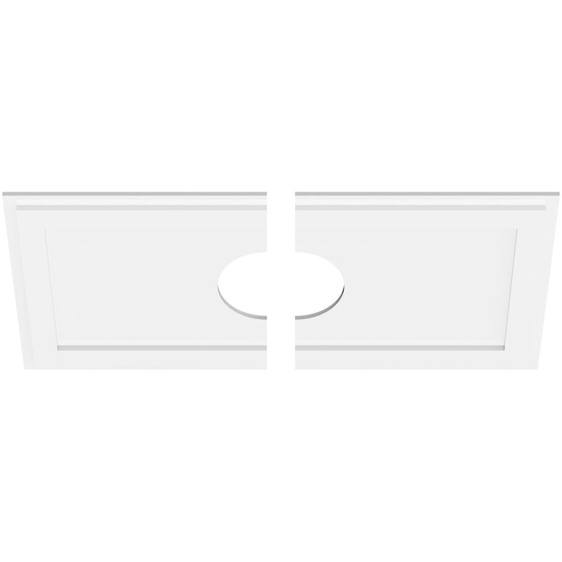 Médaillon de plafond contemporain en PVC de qualité architecturale 40 po x l 26 5/8 po x H 6 po x P 12 1/2 po x P 1 po