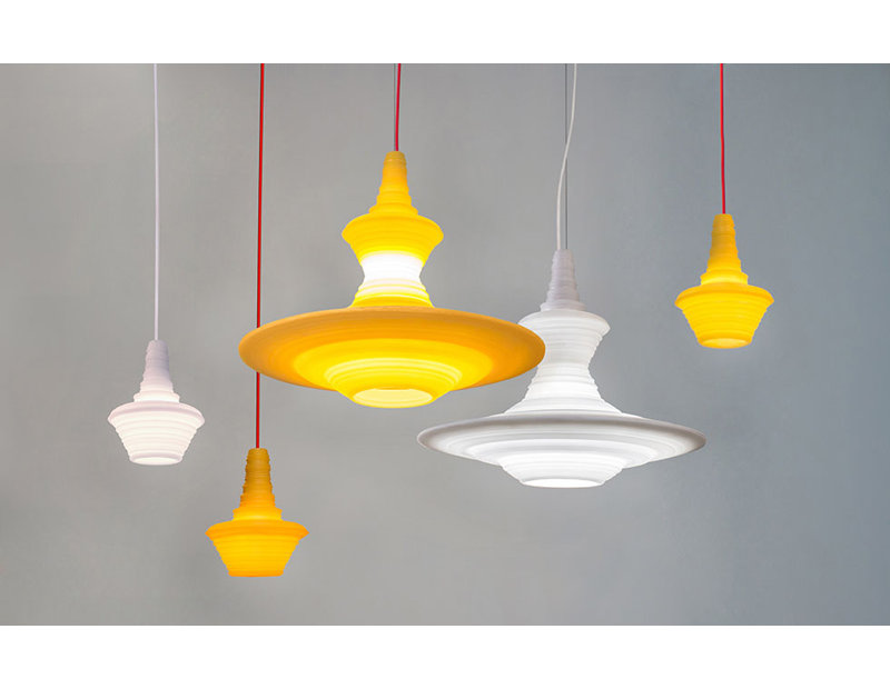 Stupa 1 - Light Chandelier, White