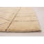 Tapis à main one-of-kind-noué la 2010 crème 5 pi 1 po x 7 pi. aire de laine 10 po Grogan