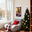 Christmas Christmas Tree Family Celebration Scene Set of 3 Canvas Wall Art Prints-215014815