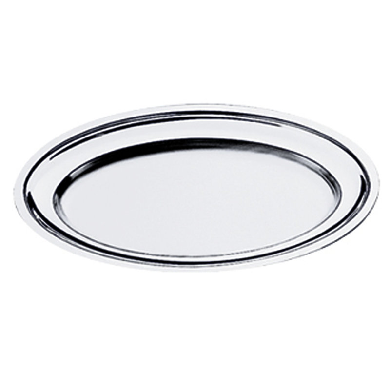 Menu & Banquet Oval Serving Plate with Reinforced Edge L: 9-7/8" W: 6-3/4"
