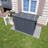 Metal Outdoor Storage Shed, Waterproof Enclosure for Dual Waste Bins, Compact Outdoor Trash Storage Cabinet with Multi-Purpose Design, Durable Outdoor Waste Bin and Small Generator Storage Unit for Garden and Yard