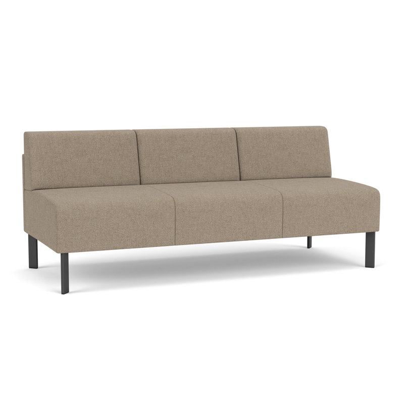 Canapé sans accoudoirs Luxe Lounge, Acier gris anthracite, Limon Archetype