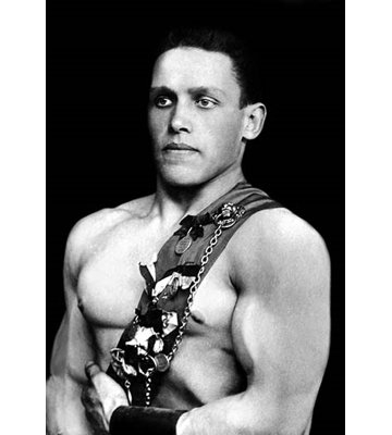 " Russian Wrestler With Medals "