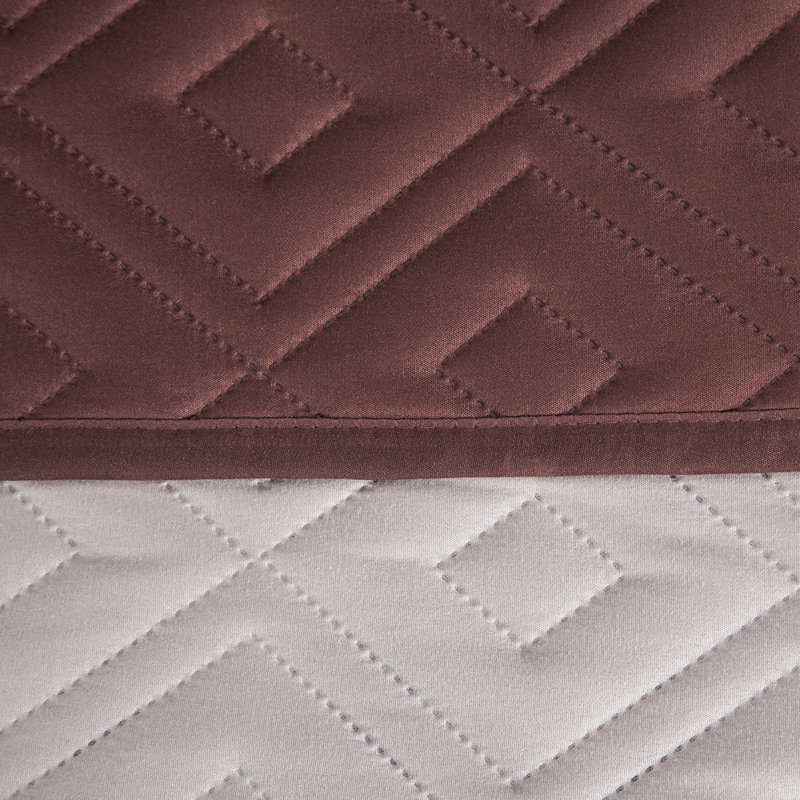 Reversible Waterproof Sofa Cover – Quilted Anti-Slip Couch Protector with Adjustable Strap, Brown & Beige