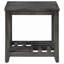 Table de bout rectangulaire grise