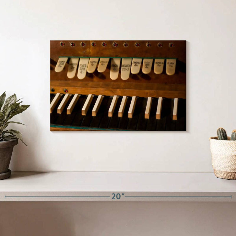 Abarca Old Organ Piano, H 8 po x l 12 po