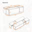Table basse extensible de 47,2 po à 72,7 po U-Can, table basse multifonctionnelle avec finition ultrabrillante, table basse avec 2 espaces de rangement cachés et 2 tiroirs pour le salon-1446416751