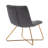 Scheidt 57.15 cm Wide Mid-Century Modern Velvet Lounge Chair with Gold Legs-183123691