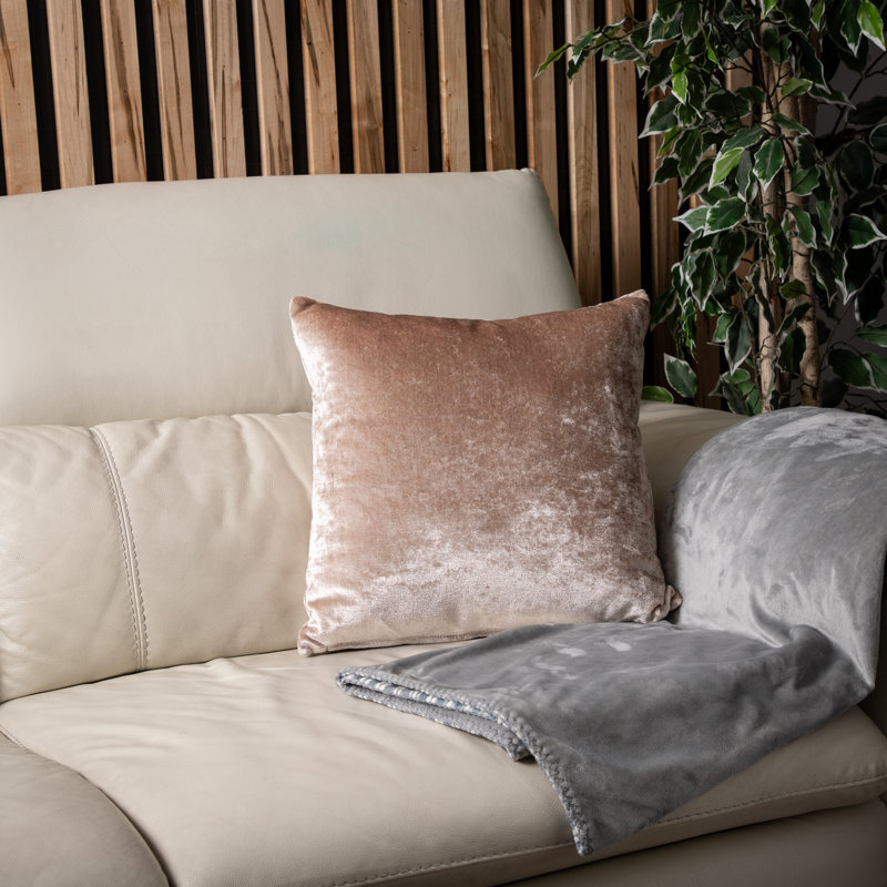 Velura 2pc Velvet Pillow Set, Square, 18"H x 18"W, Pink