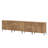 126" Long Modern Reeded Dresser TV Stand For Tvs Up To 120 Inch, Entertainment Center With Charging Station, Wooden TV Console With Storage For Living Room-1545595390
