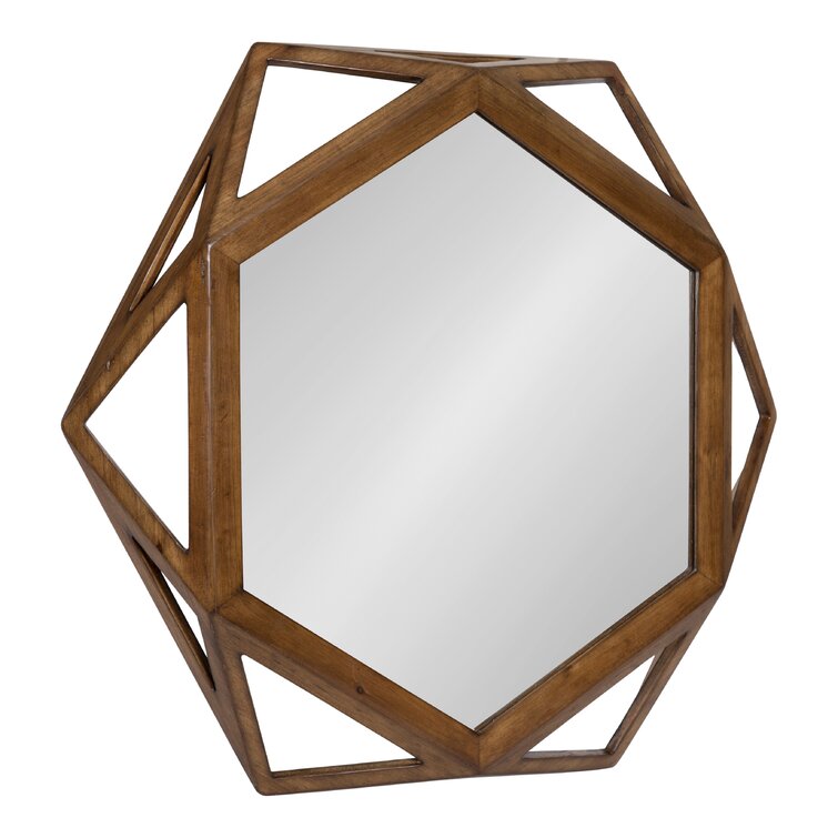 Geo Bird Mirror  Half Hexagon – Appletons