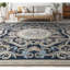 Hand-Knotted High-Quality Black and Beige Area Rug