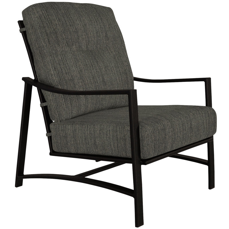 Avana Outdoor Lounge Chair, Carbon Black, Sahara Cafe