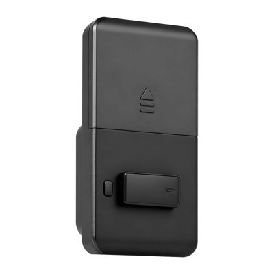 Serrure de porte électronique à pêne dormant noir mat avec clavier, système d'entrée sans clé avec verrouillage automatique, code anti-espionnage et clés de secours pour usage résidentiel
