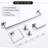 5 Pieces Bathroom Hardware Accessories Set Towel Bar Set Wall Mounted,Stainless Steel-117306414