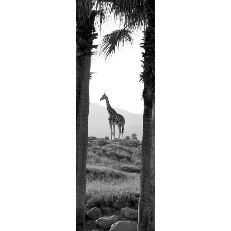 Décalcomanie murale giraffe, H 36 po x l 12 po