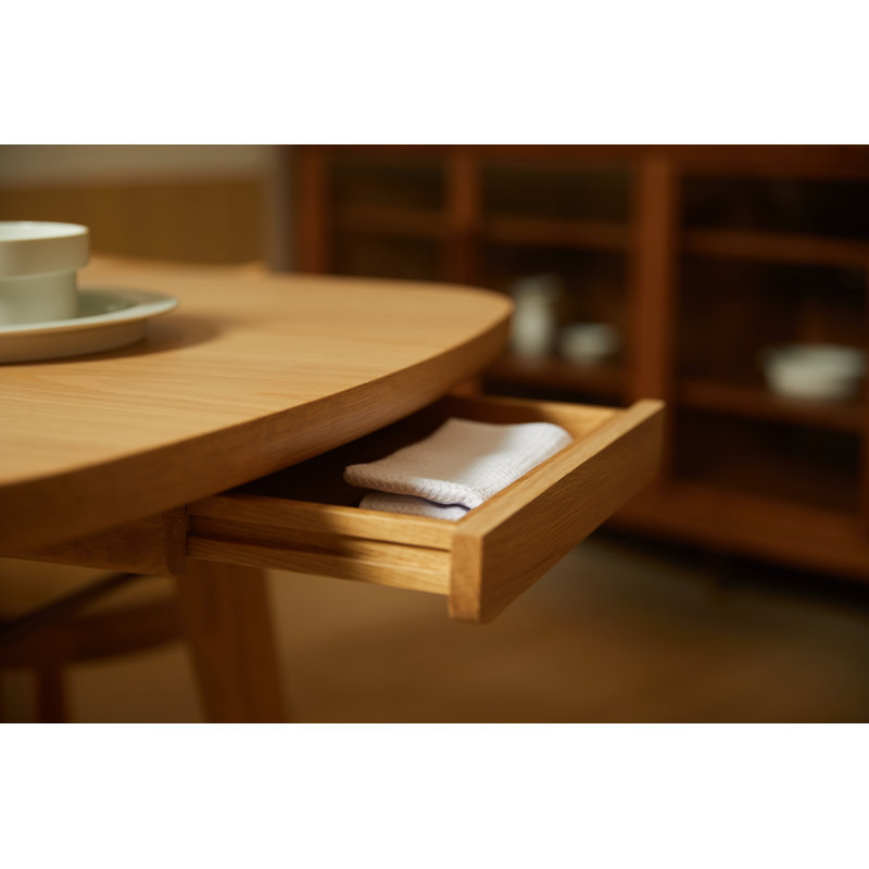 Utility Dining Table, Natural Oak, 30"H x 82.7"L x 35.5"W