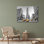Art sur toile tendue par Frank, Frank Assaf Gallery, taxis jaunes, bâtiment Flatiron, Manhattan, New York