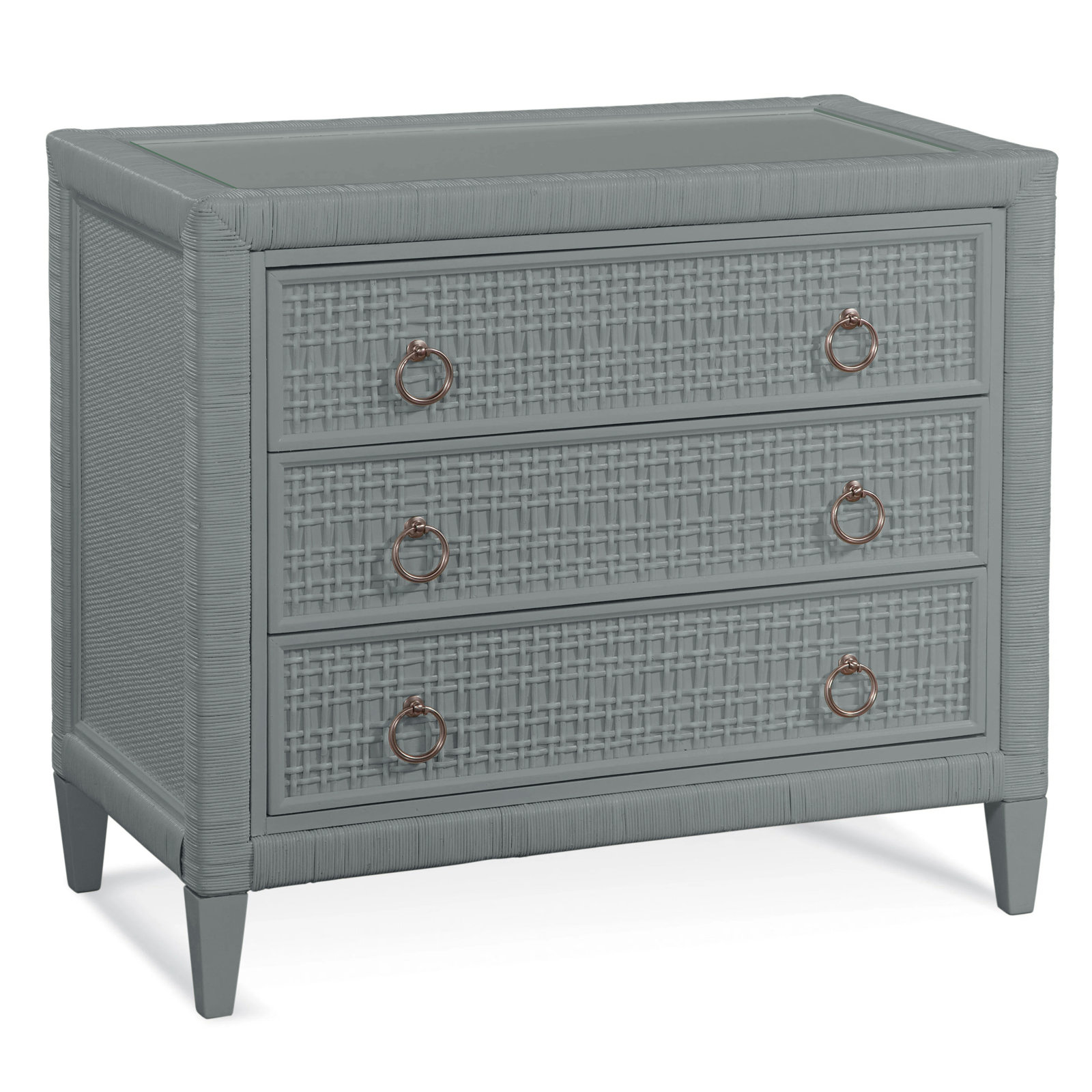 Monterey 3 Drawer 36" W Dresser, Nickel, Yes, Satin Nickel