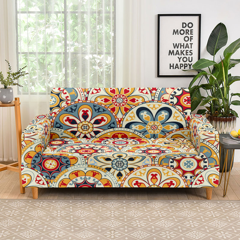 Housse extensible pour canapé Boho, H 40 po x l 118 po x P 39 po, Balances Bohe