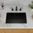 20"L*14"W*8"H Black Bathroom Sink Ceramic Undermount Sink