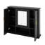 Armoire de rangement murale avec miroir et 3 portes-1350326275