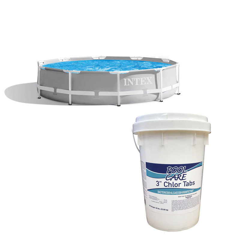 Round Frame Set Pool 30'' H x 144'' W x 144'' L