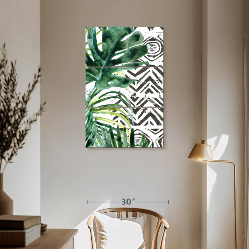 Harnek Palm Pattern II, 57" H x 36" W