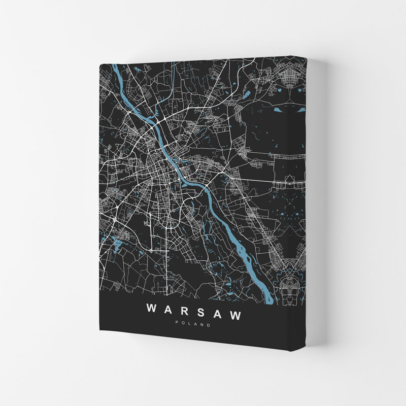 Warsaw - Print, Wrapped Canvas, 29.7cm H x 21cm W x 4cm D