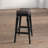 Upholstered Counter Stool with Solid Wood Frame-1663469146