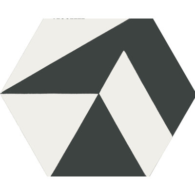 Polygonal by Jim Isermann 8" x 9" Cement Wall & Floor Tile