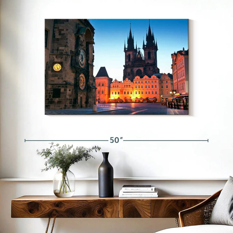 Nicci Prague Town Square, 26" H x 39" W