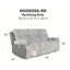 Canapé moelleux 3 places G00925A-RS avec table et ceinture à DEL gris