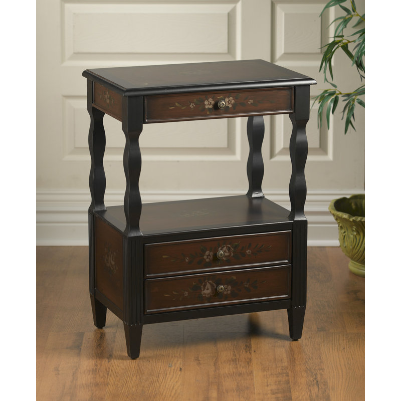 Solid Wood Top End Table