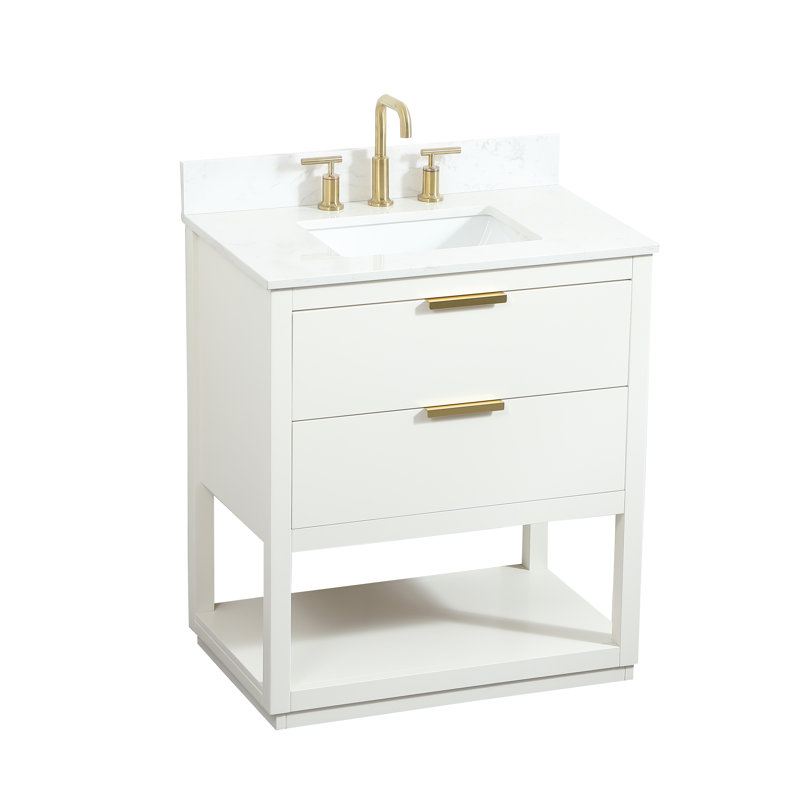 Ensemble de meuble-lavabo simple 30 po Felicity, Blanc