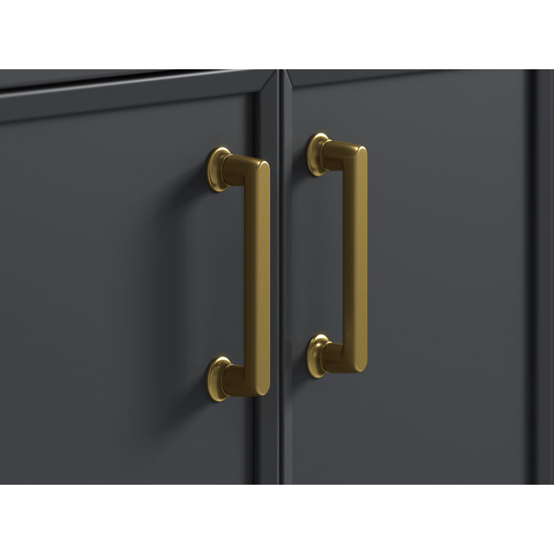 Poignée d'armoire 5 po WinNow, Laiton brossé