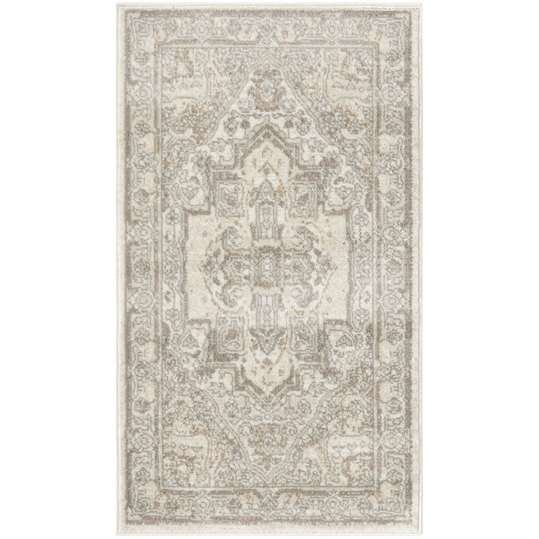 Tapis d'intérieur beige Graelyn