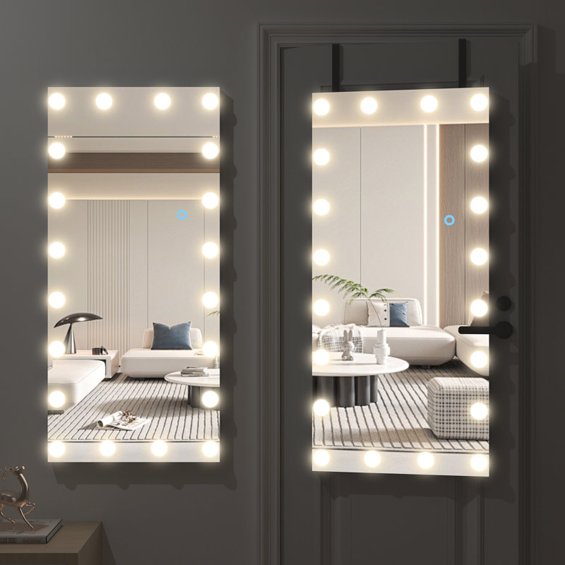 Daulton Rectangle Mirror, White