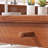 Nut-brown Rectangular Solid Wood with 2 drawers desk-1415149427