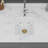 Quartz Kitchen Sink - 14.82" X 17.55" X 8.38" White Granite Composite Undermount Single Bowl Kitchen Sink-122728755
