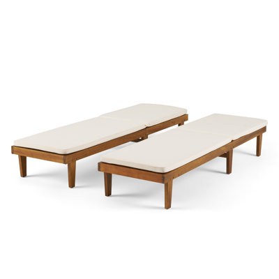 Muir Sun Reclining Chaise Lounge with Cushions
