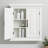 Arapahoe Removable Two-Door Wall Over the Toilet Bathroom Storage Cabinet with Adjustable Shelves