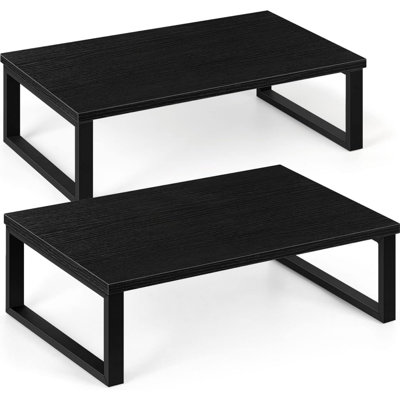 Ensemble de 2 supports pour écran noir