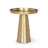 18" Brass Aluminum Tray Table