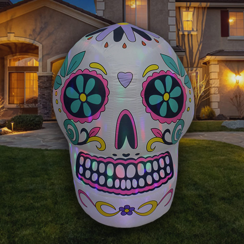 Ensemble de 4 lumières gonflables d'Halloween à DEL décoratives pour l'extérieur
