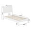 Lit plateforme en bois massif avec pied de lit assorti Ambrey-864761707-864761710