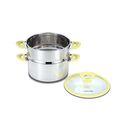 Concord Cookware 3 Quarts Stainless Steel Steamer Pot