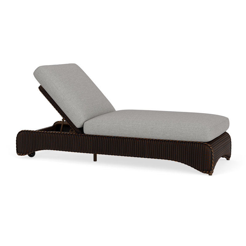 Loom Outdoor Chaise Lounge, Mink, Demo Stone