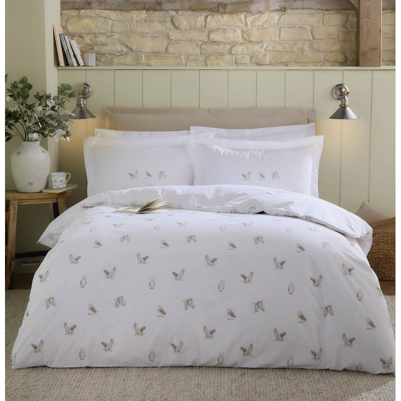 SNOWY OWLS, King  Duvet Cover + 2 pillowcases